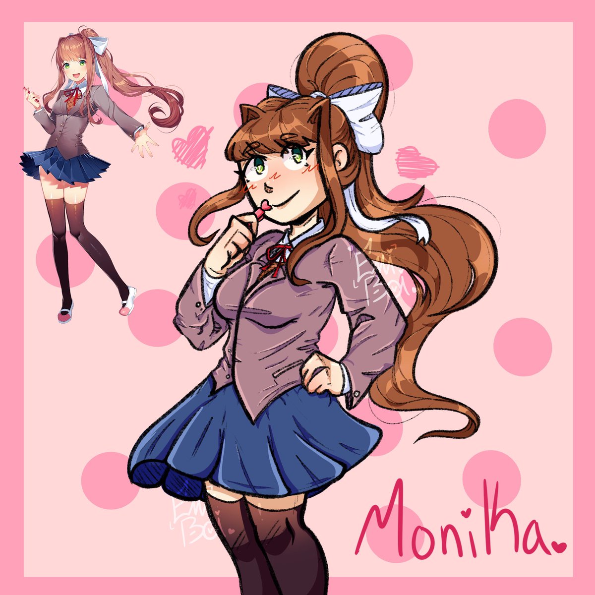 NEmily33's tweet photo. Just Monika ❤️
#art #ddlc #monika #fanart https://t.co/7uExc9O2sP