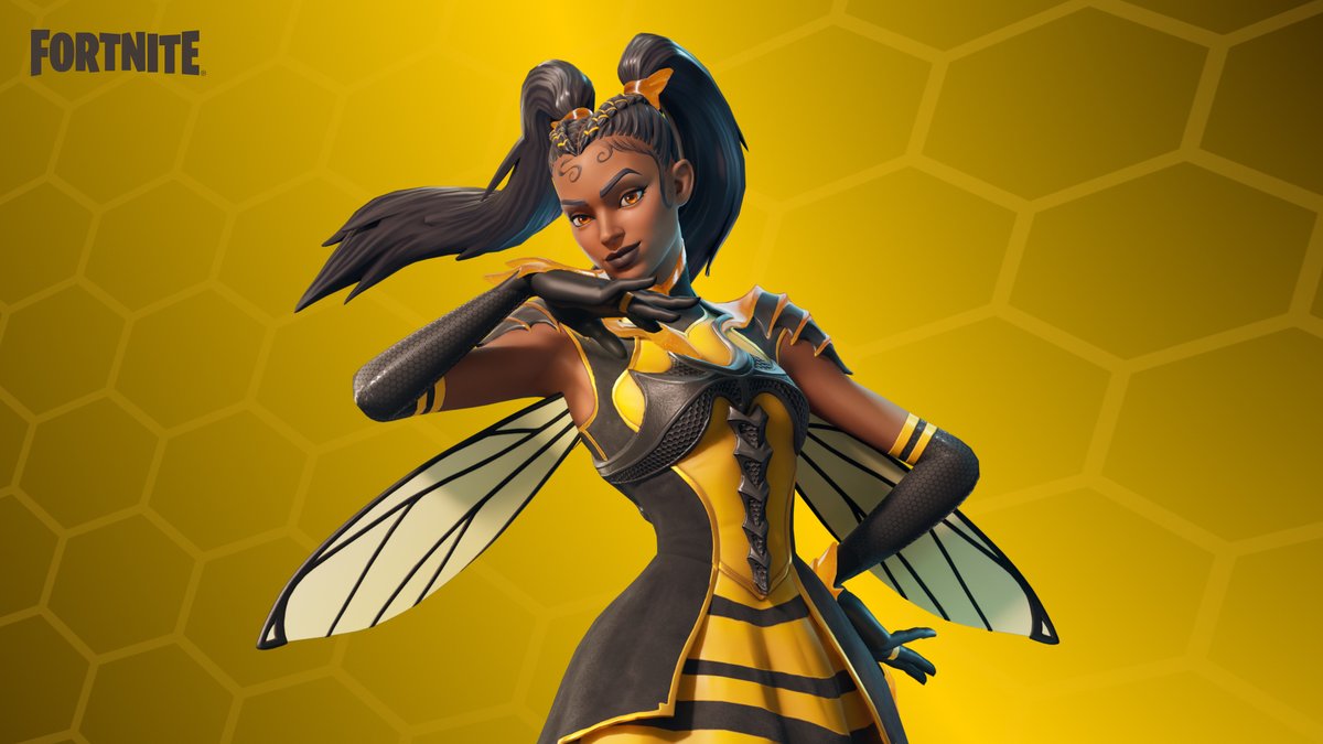 Fortnite's tweet photo. As sweet as can bee 🍯

Rule the hive as Honeydancer, now in the Shop! https://t.co/B0uxXTBKUP