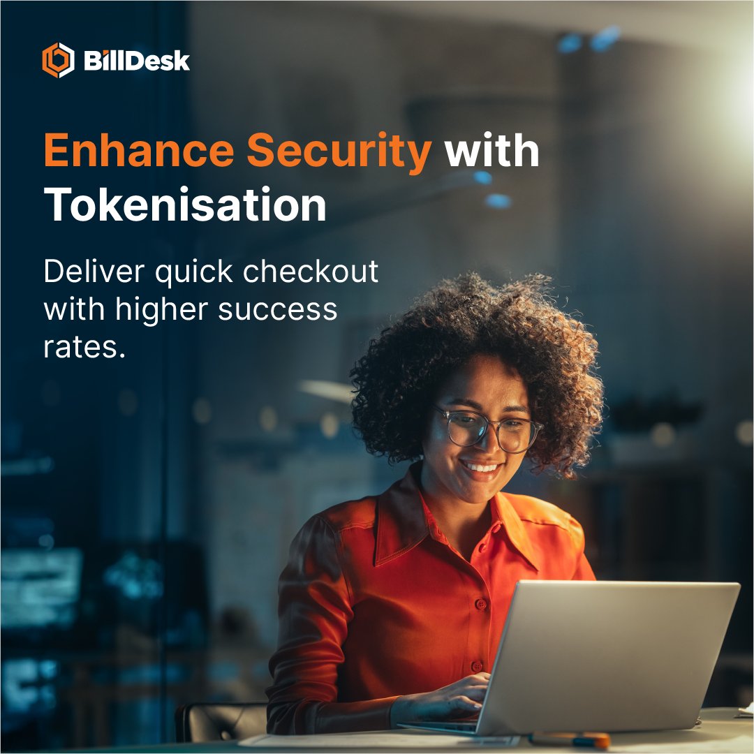 billdesk's tweet photo. Seamlessly bridging the gap between security and convenience, #BillDesk Tokenisation Suite is designed for flexibility and ease of integration.

With our integrated #tokenisation solution, offer single click #checkouts on Cards across networks and issuers with minimal effort. https://t.co/5f7zLsrbTT