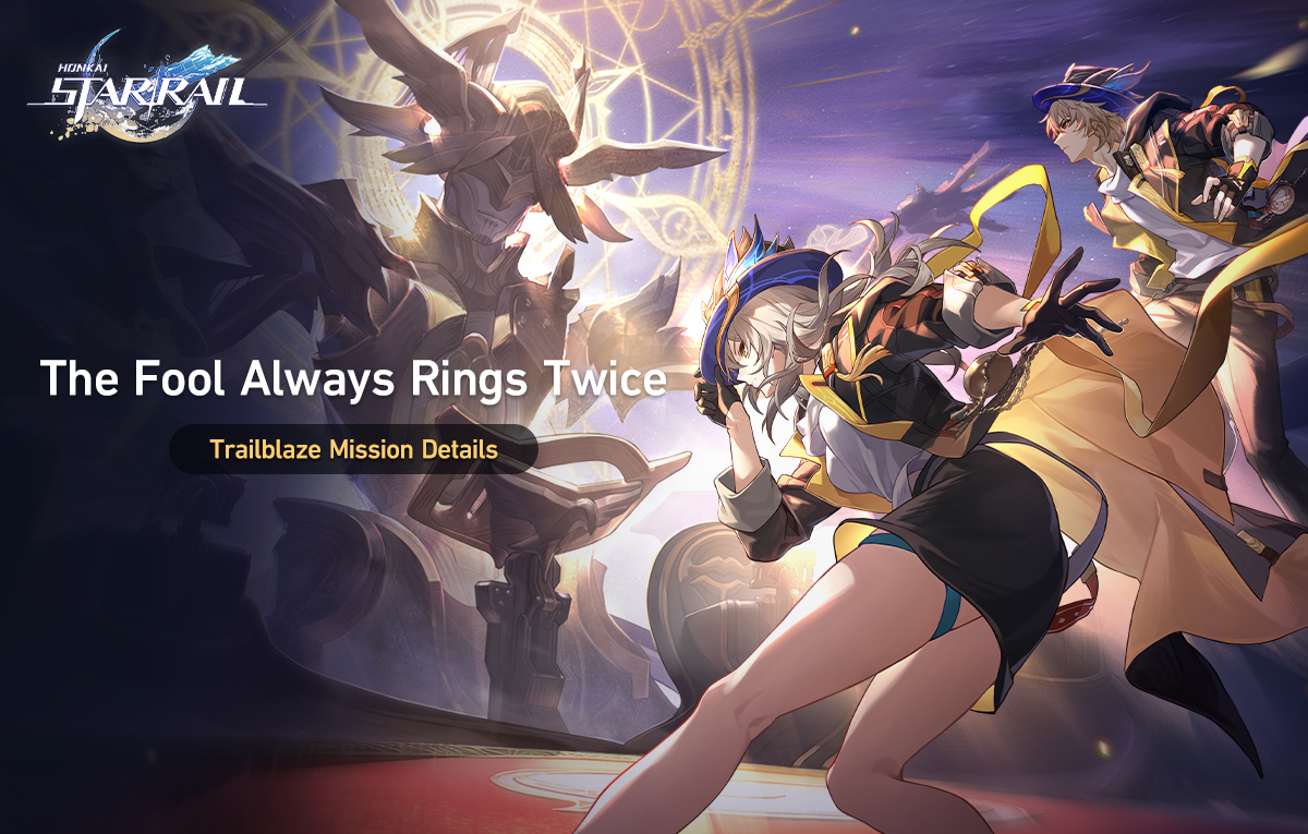 'The Fool Always Rings Twice' Trailblaze Mission ■ Permanently available after the V2.2 update The secret lying within the shadows of Penacony has already been revealed, yet the countdown to the Charmony Festival continues.. Learn More: hoyo.link/evciFHAL #HonkaiStarRail