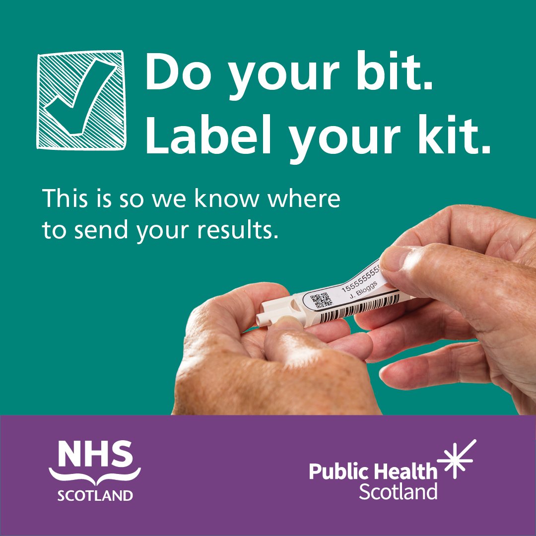 It’s important to make sure you do your bowel screening test correctly. Instructions are included in the kit. More information and a ‘how to’ video can be found at nhsinform.scot/bowelscreening

#BowelScreeningScotland