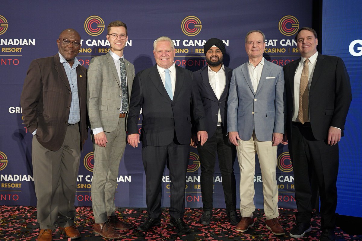 This evening, I had the chance to celebrate the official opening of the new Great Canadian Casino and Resort in Toronto.   As the largest casino in Canada, it will create 2,000 good-paying jobs, contribute over $500 million to Ontario’s economy and boost our growing tourism…