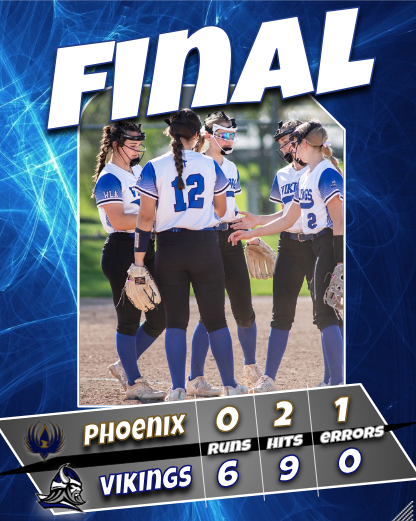 Final 🥎 Luther Prep 0 | WLA 6

A successful Senior night victory... Maddie Anhalt struck out 19 and only allowed 2 hits... Averie Suprenand, Anna Trewin &amp; Addy Suprenand led the offense with 2 hits each!

Thank You Adelyn, Leah and Averie for your dedication!!

Go Vikings!