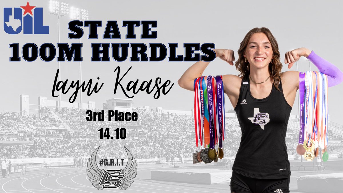 🥉🚧100m Hurdles🚧🥉 STATE MEDAL✅ Layni runs a CLEAN race to grab a podium finish🙌 She still ain’t done😤 #3StepLife #GRIT