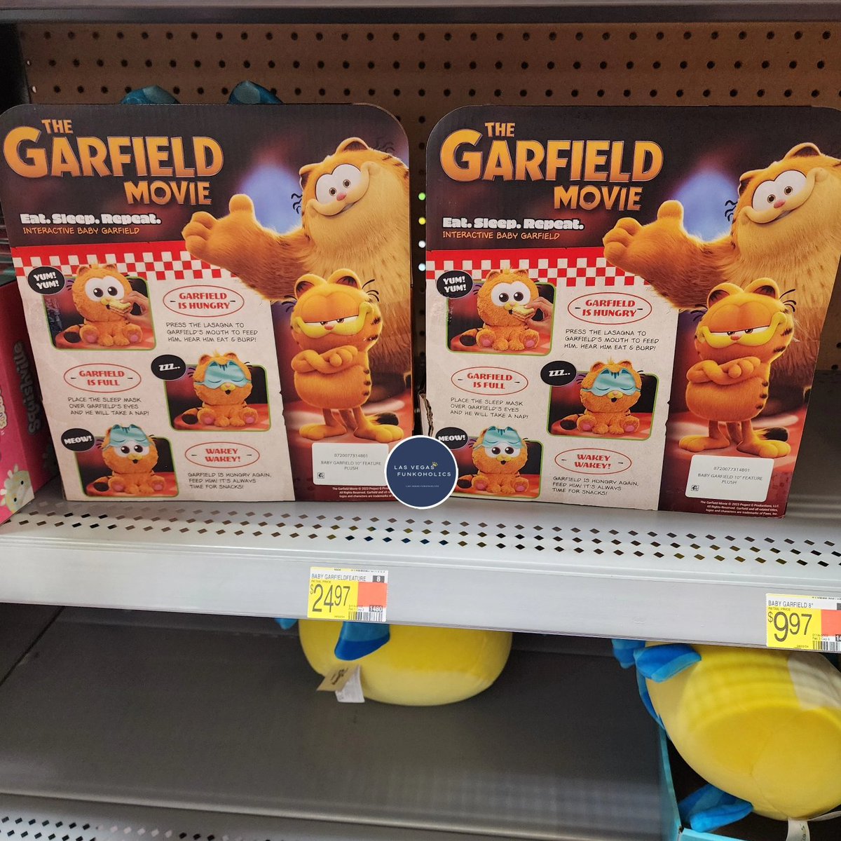 Spotted at Walmart @GoliathGamesUS  The Garfield Movie  At Sleep Repeat Plush. 

#Garfield #Plush #garfieldthemovie #walmartfinds #Walmart #fyp #Vegas  #cats #odie #dogs #toystagram #toysforkids
