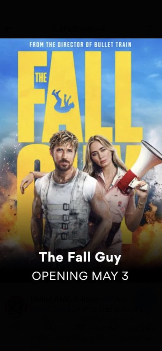 Perfect start to the bank holiday watching #FallGuyMovie tonight @HOME_mcr. Great cast, great stunts ( obvs) and very bloody funny. Total love letter to the stunt community and completely joyful to watch from start to the very end. Even the hard to please teen loved it!