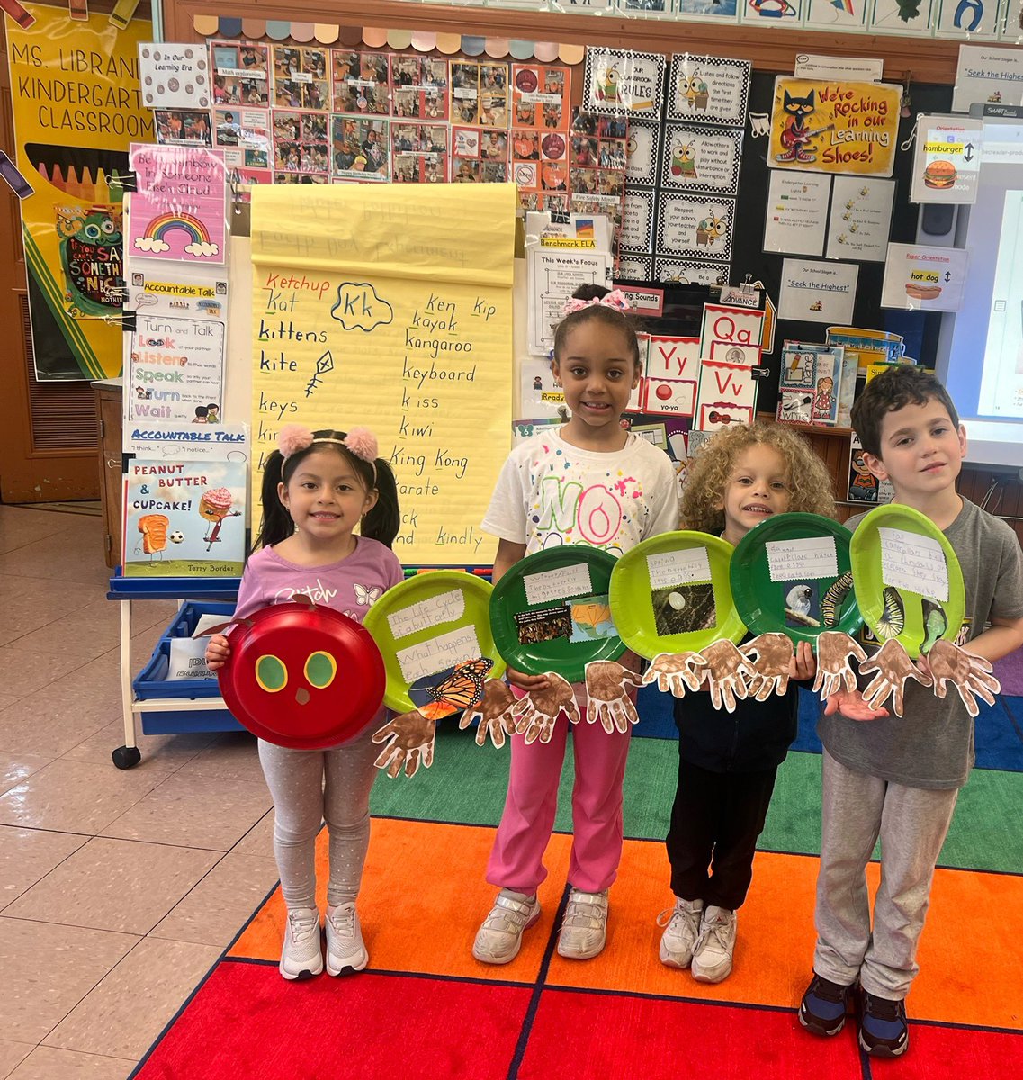Maestrajenn's tweet image. Students continue to study the metamorphosis of a butterfly. Caterpillars will arrive soon to ensure releasing Painted Lady Butterflies in a warmer habitat. #handsonfun #projectbasedlearning #metamorphosis #biology #togetherness @School5Yonkers @PtaSchool5 @YonkersSchools