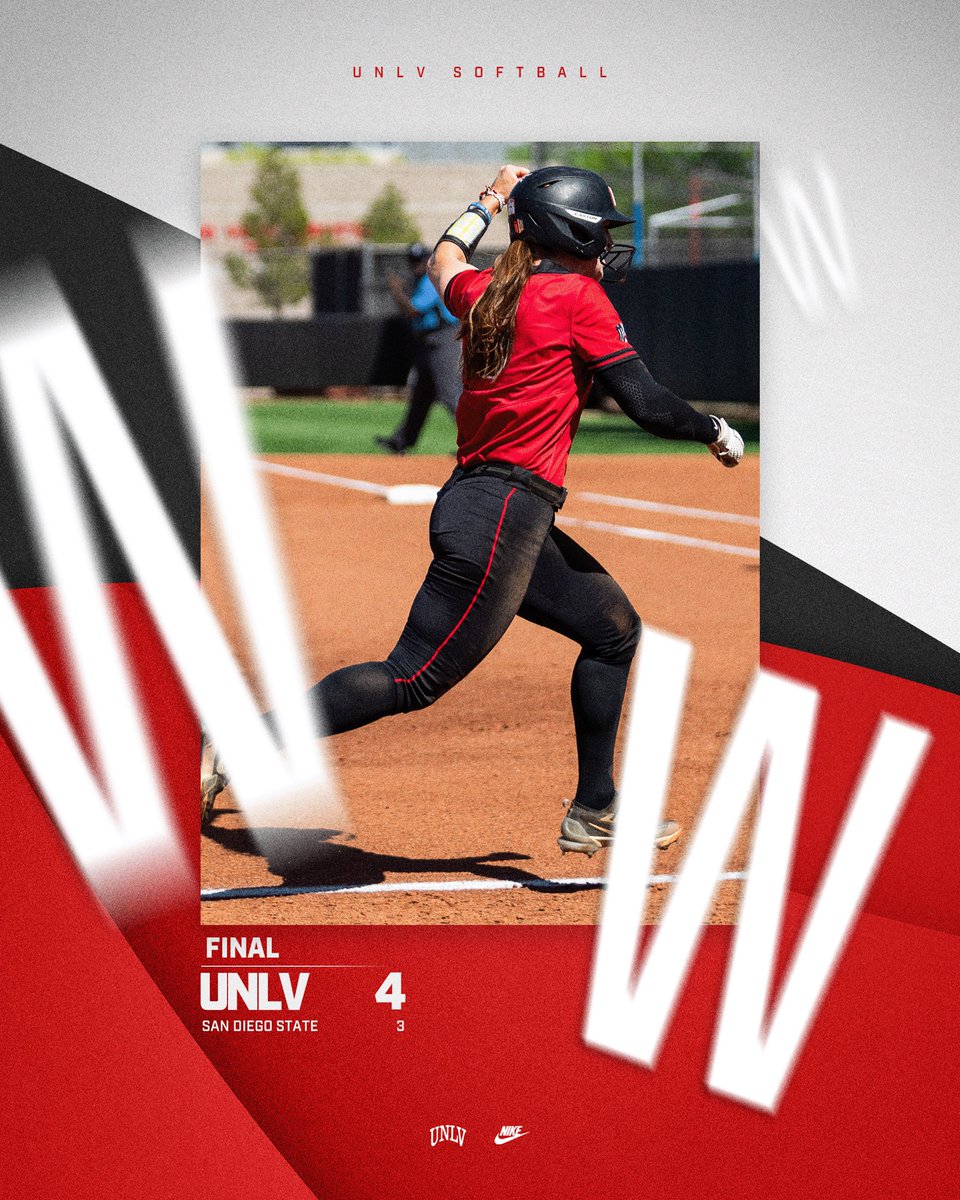 UNLVSoftball's tweet photo. REBELS TAKE GAME 2 AND TAKE THE SERIES🤗 https://t.co/s1jKkRF1W0