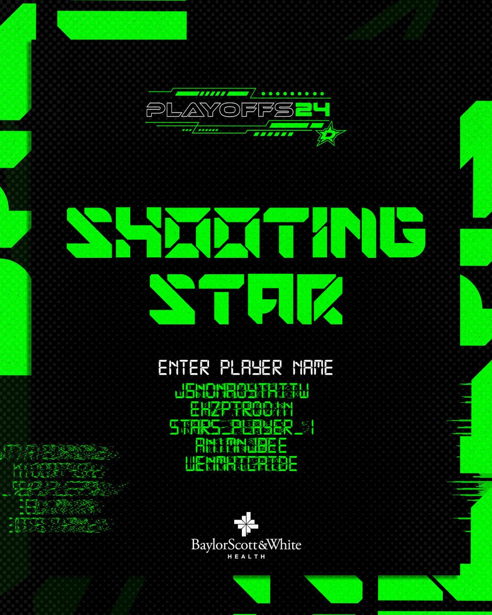 Who's going to be the #ShootingStar and score tonight's first goal for the Stars? 💫 Reply with #ShootingStar and your first goal guess for your chance to win an exclusive #ShootingStar shirt if they score first! RULES: nhl.com/stars/fans/con… @bswhealth | #TexasHockey