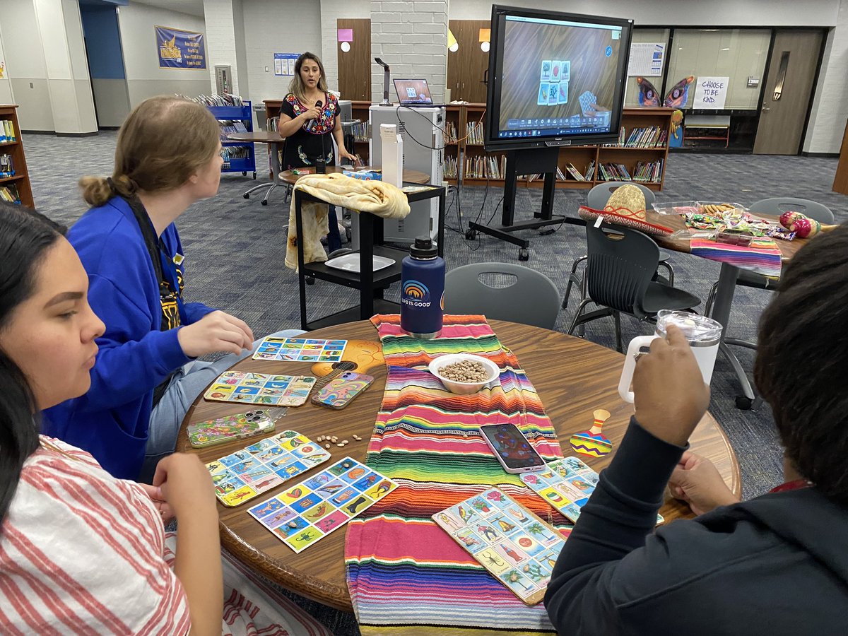 CFISD_Hancock's tweet photo. Lotería was a blast! #CincoDeMayo #HancockWellnessCommittee 

🇲🇽 🃏 🌸🌺🇲🇽🌸🌺🇲🇽🌸🌺🇲🇽🃏
@Eliz_Rodriguez8 @FelderTamera @NatashaJernagin @CarrieAnneEd @mlperez22 @_lindsayking_ @vmberrios13 @Hawks4Ever1 https://t.co/PBnm8iKT8K