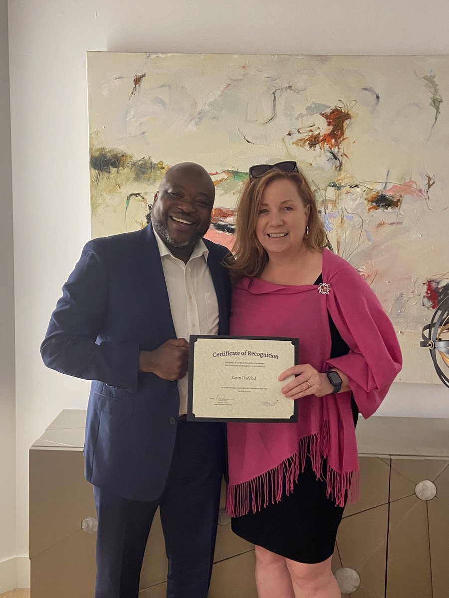 SterlingMiddle1's tweet photo. Congratulations to Mrs. Karin Haddad for being recognized as an LCPS teacher of the year nominee. Your dedication and commitment to our students, school, and community are admirable and inspiring. You are a true Pioneer. Here’s to at least 10 more years. https://t.co/8NCiAEnN1g