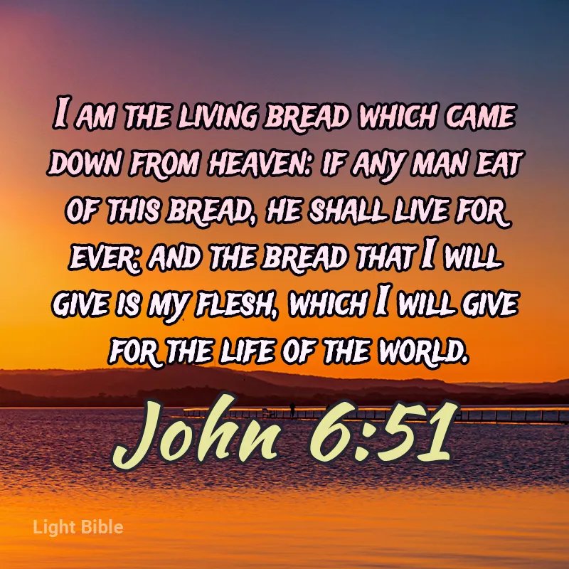 Bread is a staple food, a fundamental part of our nourishment. 

Credit to: #KJV #kjvbible #God #WordOfGod #breadoflife #bread #livingbread #life #world  #sustainability  #nourishment  #HolySpirit