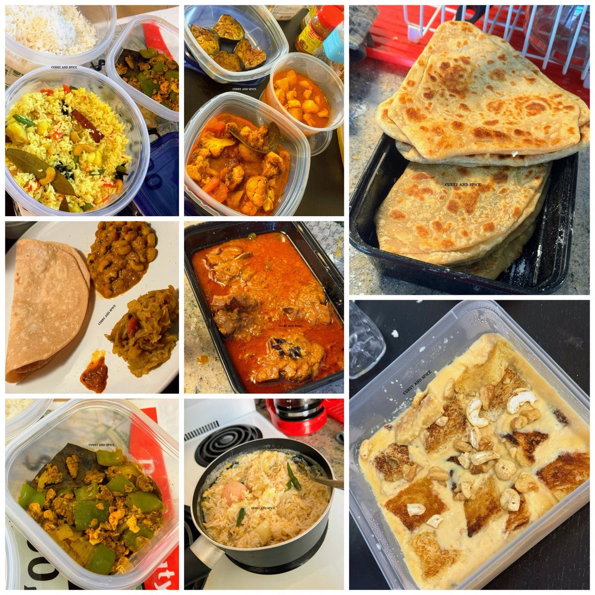 My today’s cooking includes lamb, eggs, prawn, Bengali fried rice, stuffed & plain flatbreads, plain rice, vegetables. We do love the humblest of the rice & roti plates. #twitterfood