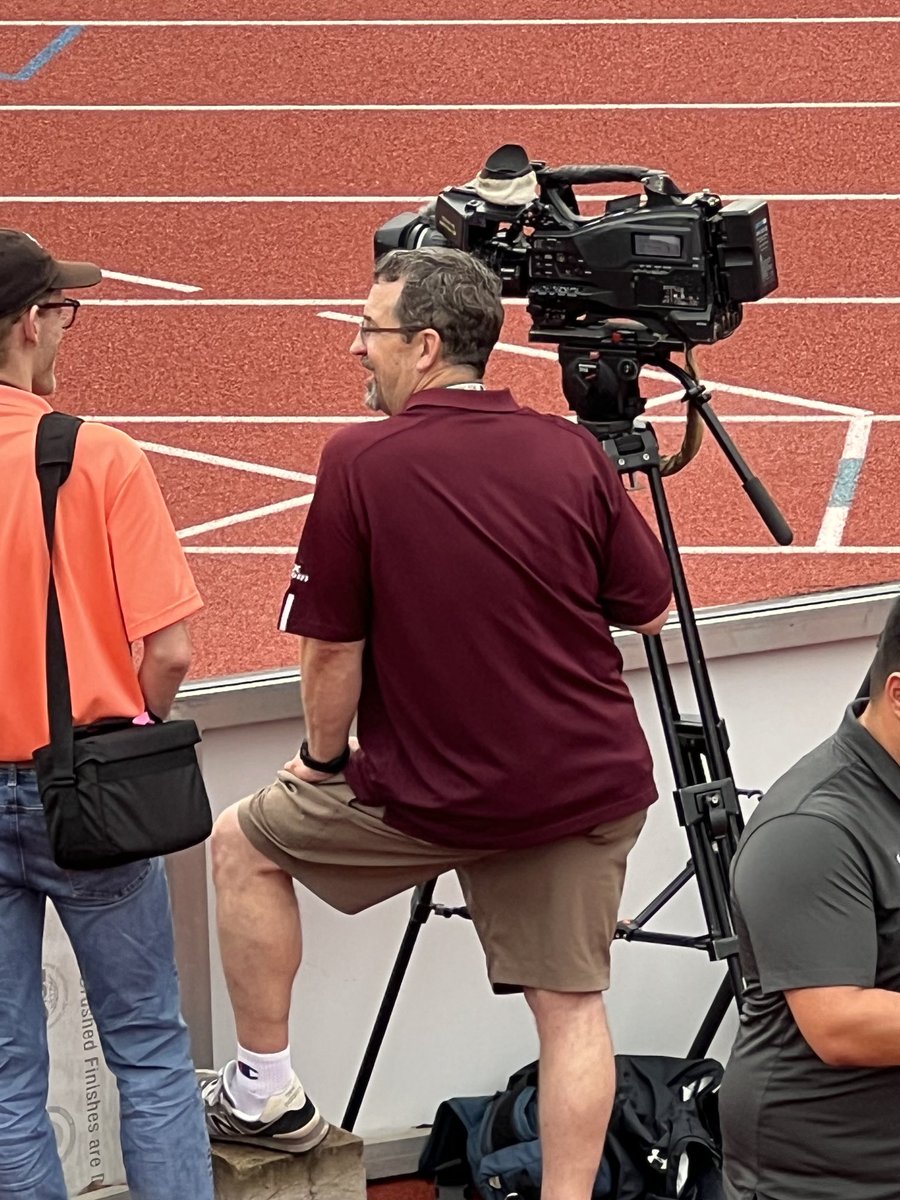 Daryl Bruffet covering the athletes of Bryan/College Station at the UIL state Track Meet. We appreciate you Daryl! Thank you for your work!  We love you!