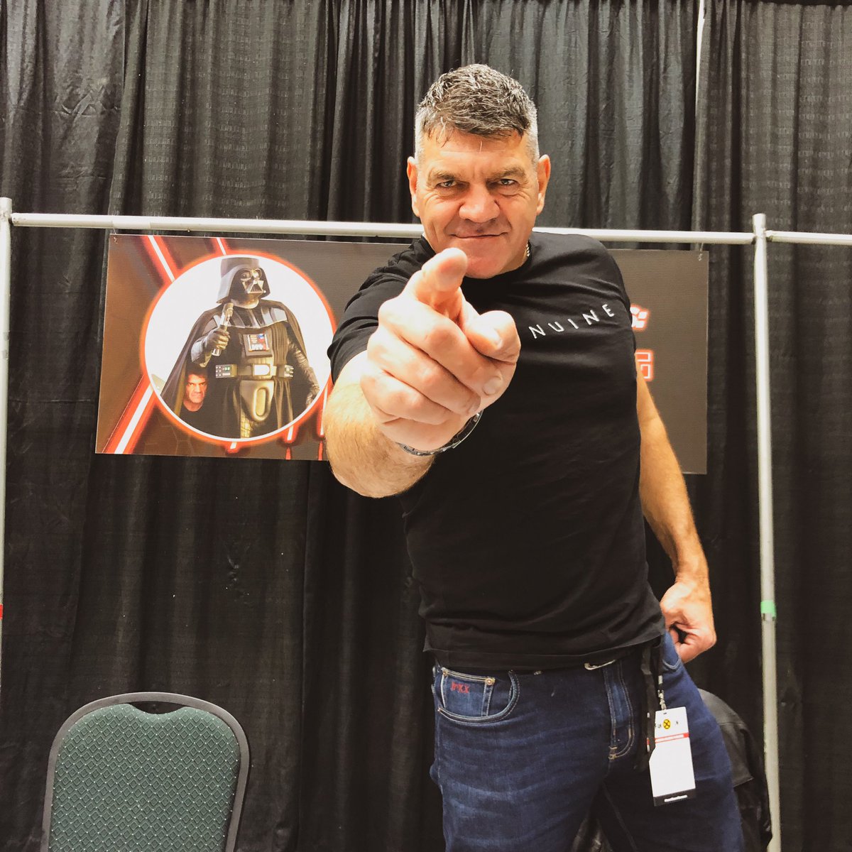 Vader might choke you, but we assure you Spencer Wilding won’t! Come meet the body behind Luke’s father this weekend at #FanCon10 #NorthernFanCon #DecadeOfFanCon #CityOfPG #TakeOnPG #StarWars