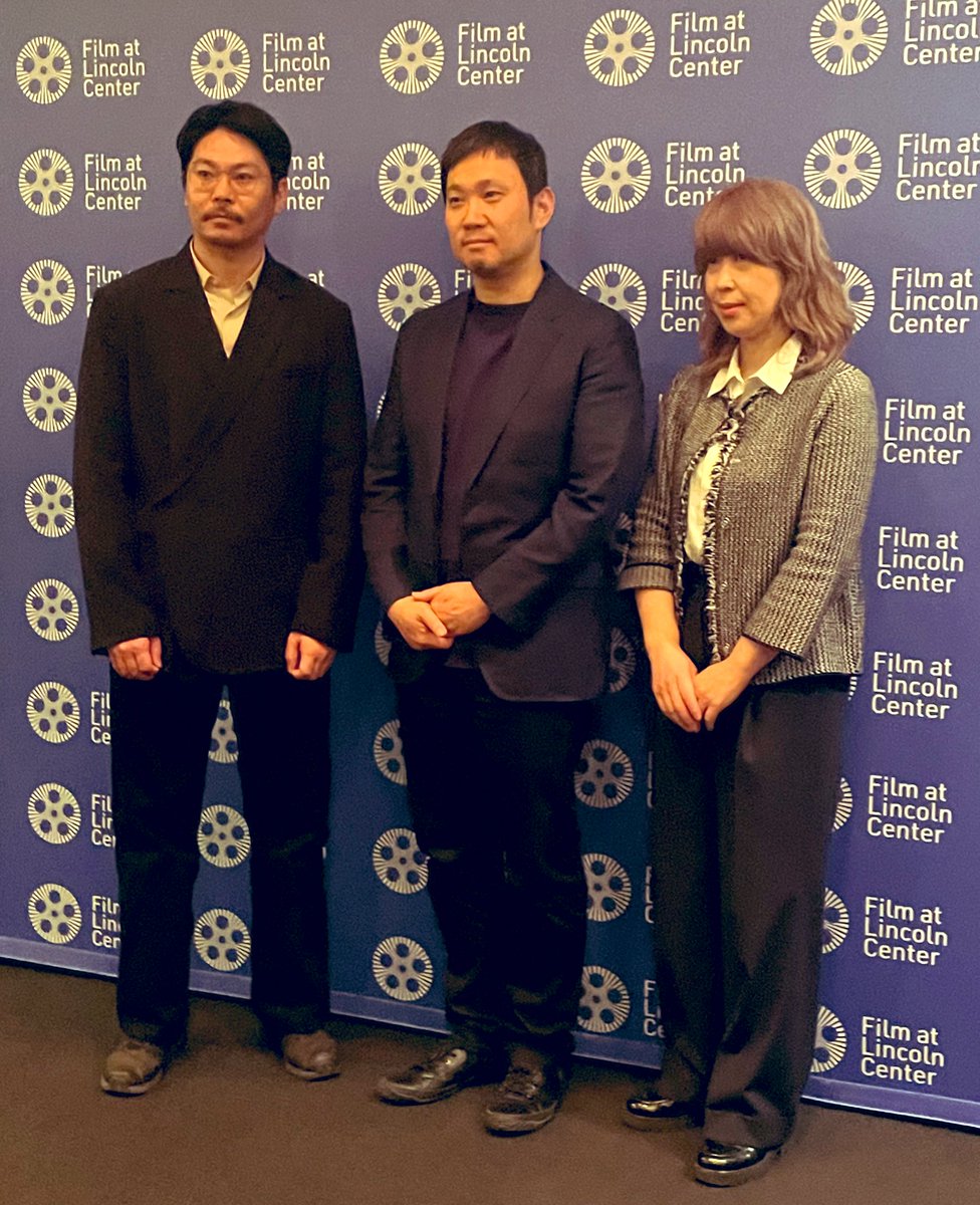 The three coolest people in New York tonight, we were thrilled to welcome EVIL DOES NOT EXIST’s director Ryûsuke Hamaguchi, lead actor Hitoshi Omika, and composer @Eiko_Ishibashi to discuss the #NYFF61 Main Slate selection, now playing daily at FLC! 🎟️: filmlinc.org/evil