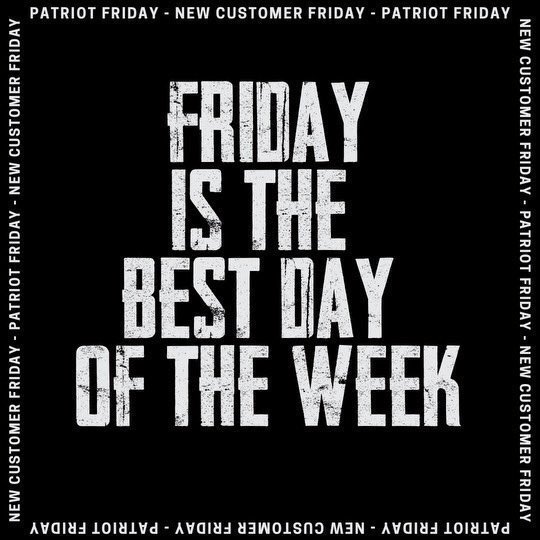 Off_PatriotGear's tweet photo. HAPPY PATRIOT FRIDAY 🇺🇸
Don’t forget to post you in your OPG gear and tag us! 📱
#patriotfriday #opg #opgfam https://t.co/OHFK4LLv3E