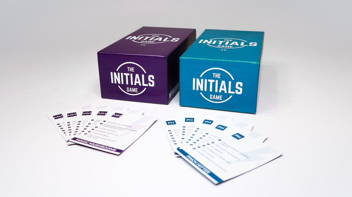 Try these three cards of @InitialsGame with friends from today’s @InitialsGame #515 on the @PowerTripKFAN… InitialsGame.com to get the home game versions