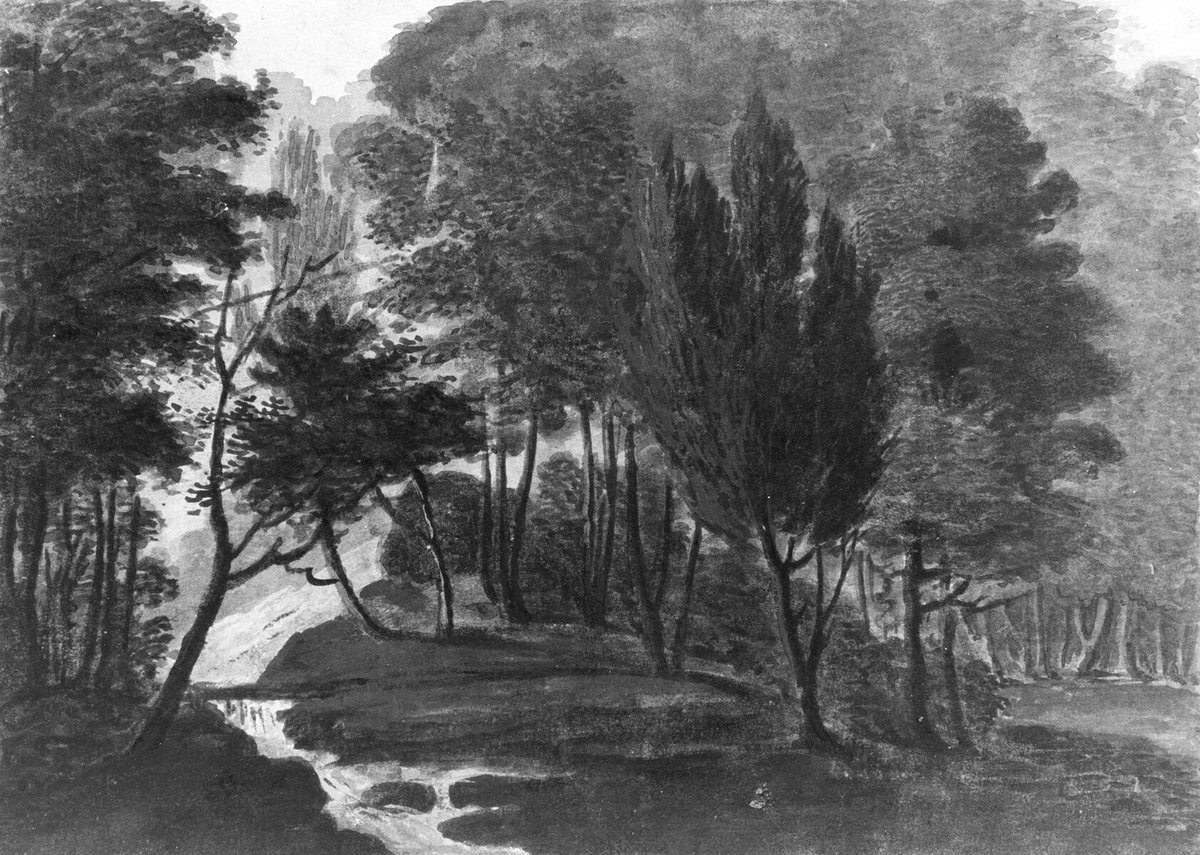 A Woodland Scene (The Sun Reflecting on the Dew, a Garden Scene: Echo, Pennsylvania, A Place belonging to Mr. D. Bavarage, 1808) metmuseum.org/art/collection…