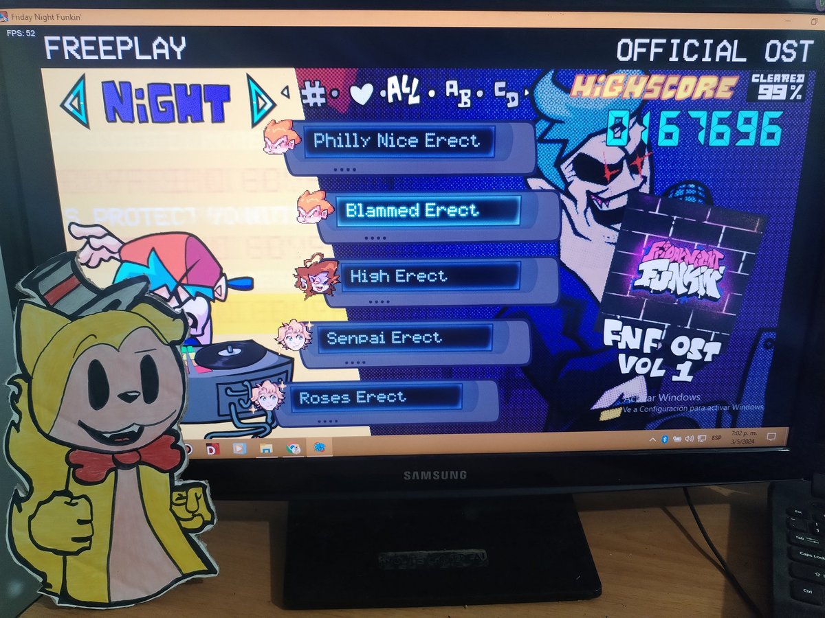 Ya probé la actualización de Fnf y debo decir que esta buena especialmente por el charteo en las canciones erect que lo hace realmente entretenido además de que se siente más cómodo las flechas, y optimizaron bastante bien el juego :D