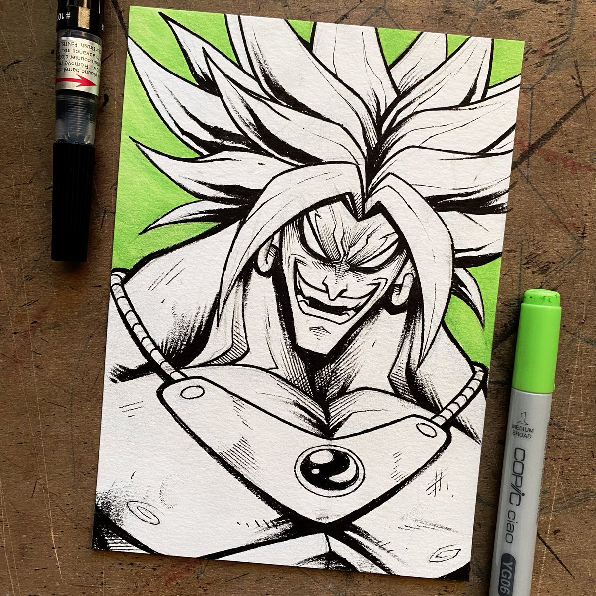 - BROLY -

With a touch of green. 

#broly #dragonball #dragonballsuper #dragonballz