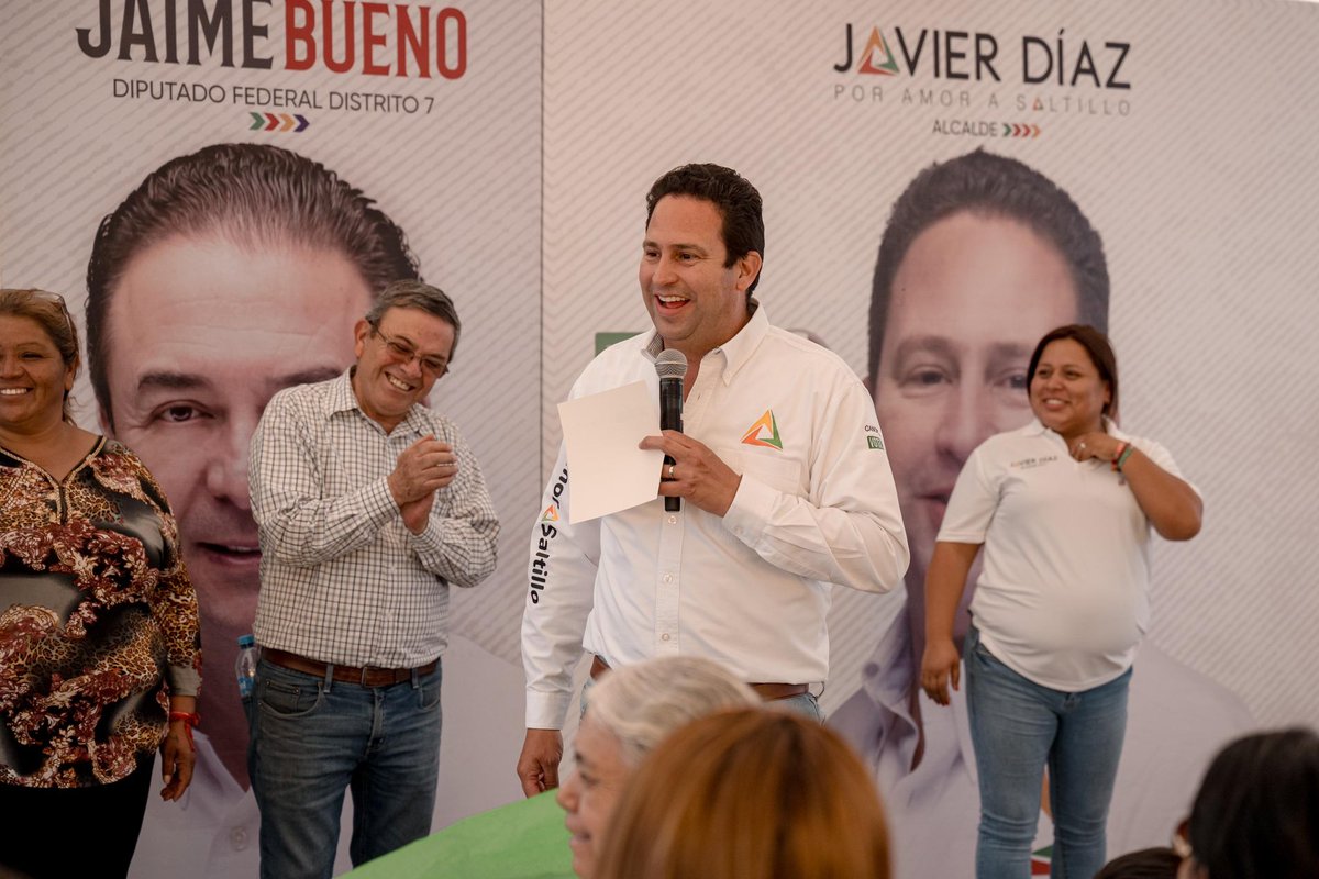 En #Saltillo se respiran nuevos tiempos, ¡Vamos a Ganar! Junt@s trabajaremos para generar más desarrollo para nuestras familias.

#JavierDíazAlcalde
#PorAmoraSaltillo