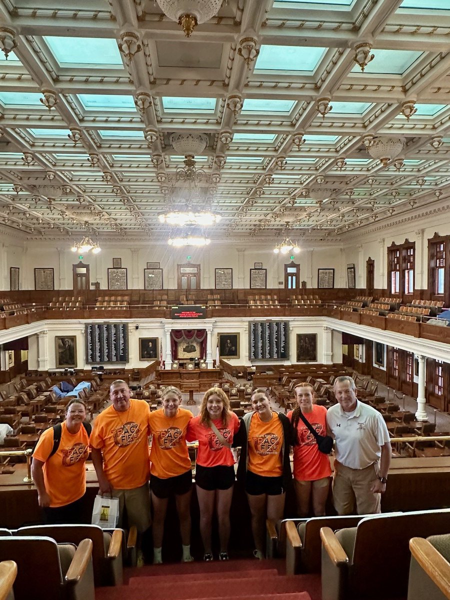 West Texas HS Lady Comanches from Stinnett, Texas visited the State Capitol today. Unfortunately, I was in the district, but I am so glad they shared their photos with us.