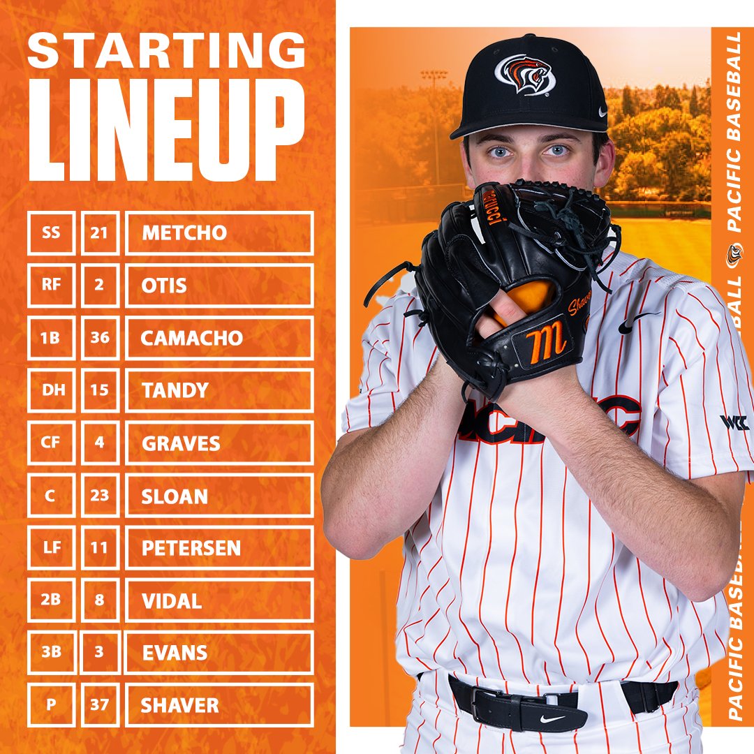 Game one starters against Gonzaga.

#PacificProud