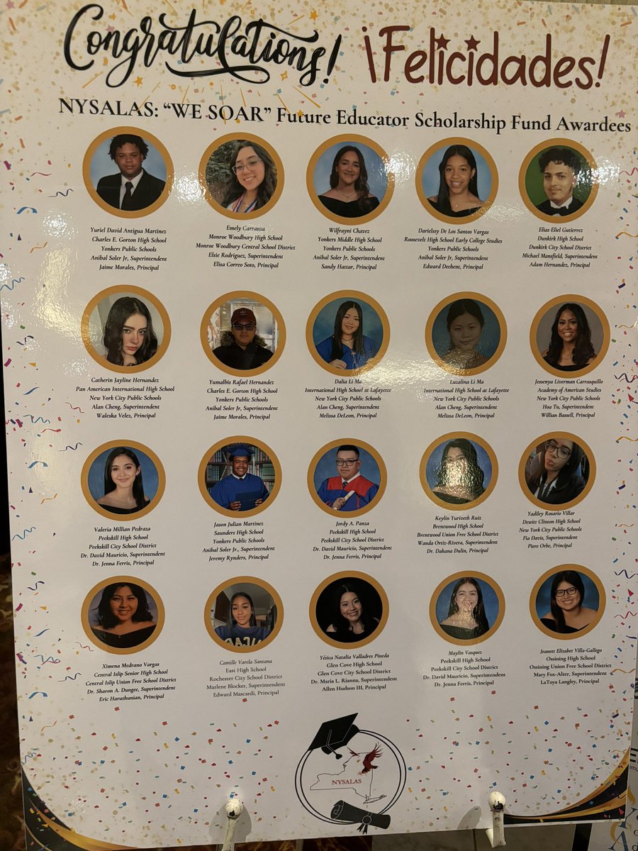 Celebrating our scholars &amp; future leaders! #NYSALAS24