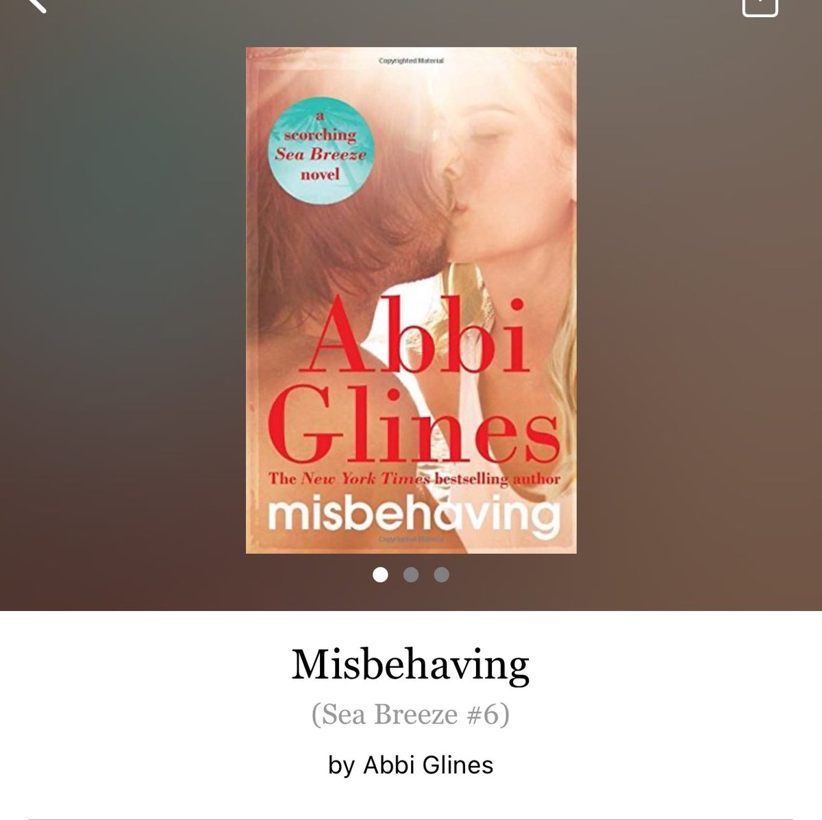 Misbehaving by Abbi Glines 

#Misbehaving by #AbbiGlines #6300 #208apges #449of400 #Series #Audiobook #87for22 #Book6of9 #SeaBreezeSeries #7houraudiobook #Audiobook #JasonAndJess #april2024 #clearingoffreadingshelves #whatsnext #readitquick