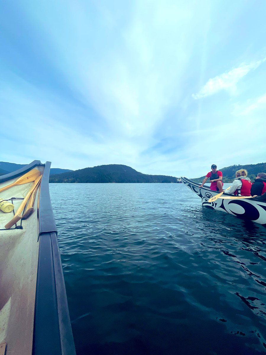 Beautiful day to be on the water in @tsleilwaututh territory. Seth George shared stories and songs. #medicine #healing #water