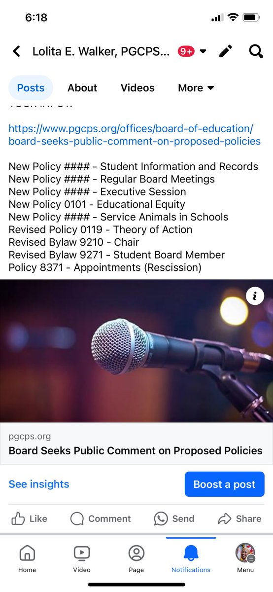 We are looking for your input via public comment on ten policies. Each are either new policies or revised policies. Due by 5pm on Friday, May 10th, please head over to pgcps.org/offices/board-…. Your voice matters. 

#publiccomment 
#pgcps