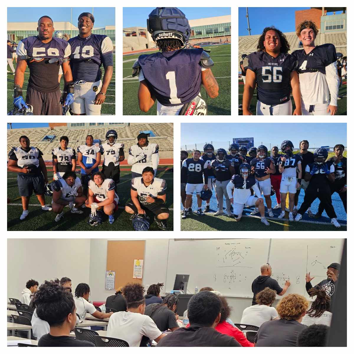 Another week of El Camino College Warrior Spring Football. Getting better, Getting after it, and having some fun.