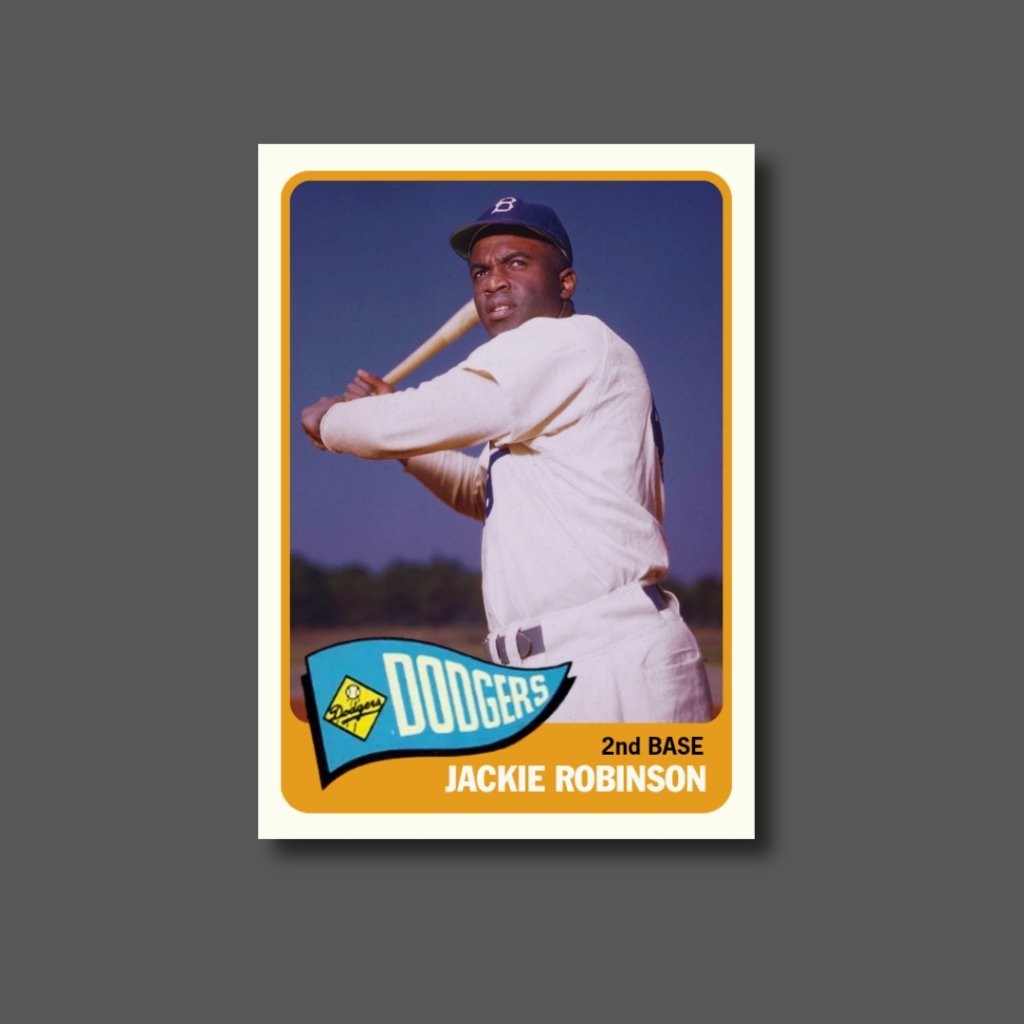 New custom Jackie Robinson #Dodgers card by Roselle Avenue 🙂 @CardPurchaser #baseball #thehobby #customcards