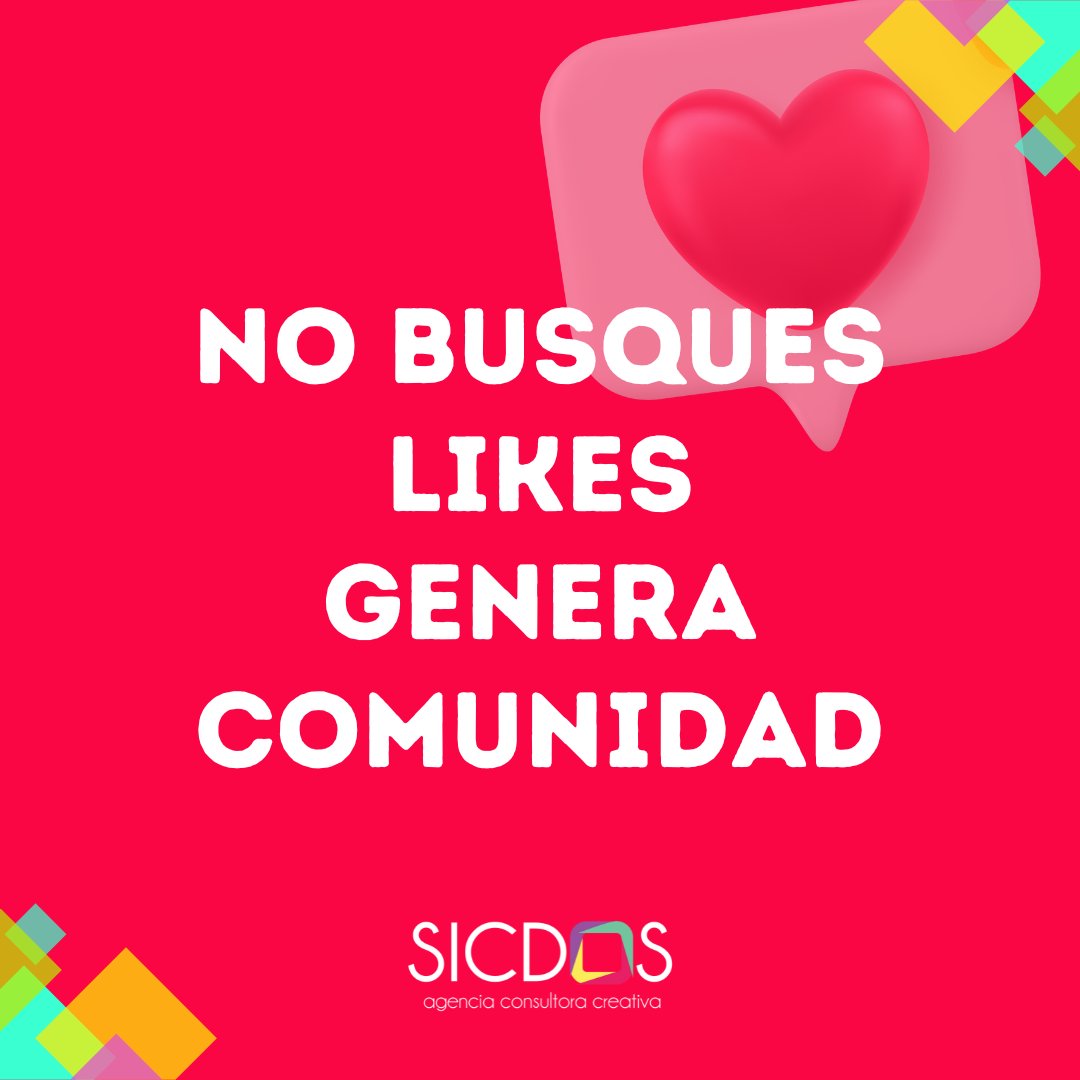 SICDOS's tweet image. 👍❌ Olvídate de los #likes, ¡construye una #comunidad!

🔥Deja de publicar lo mismo, crea conexiones reales a través de la información #educativa y de #impacto que brinda tu #Organización. ¿Te atreves a #comunicar de manera diferente?
