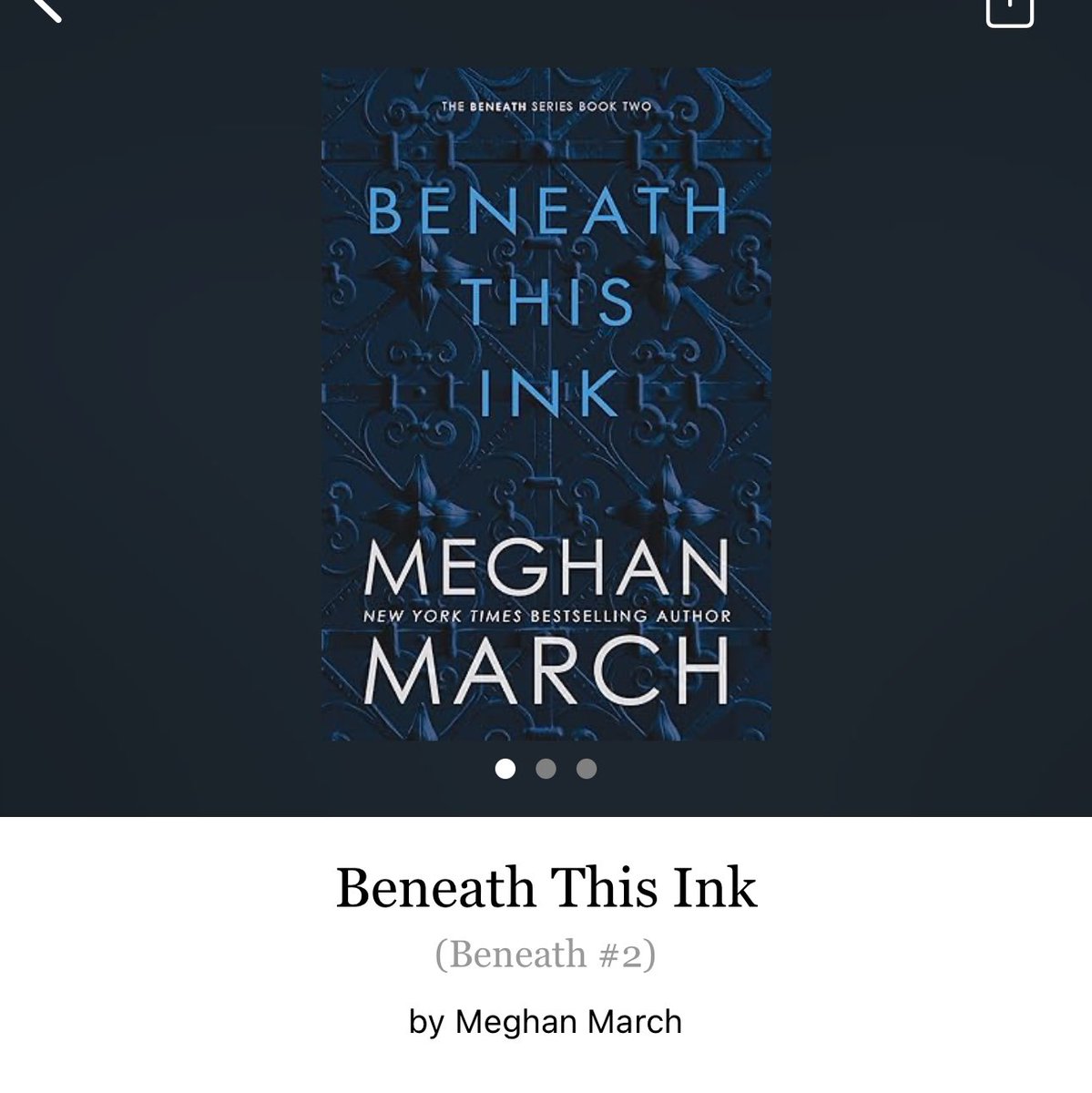 TaraDDonai's tweet image. Beneath This Ink by Meghan March 

#BeneathThisInk by #MeghanMarch #6302 #40chapters #322pages #451of400 #Series #audiobook #89for23 #8houraudiobook #BeneathSeries #ConAndVanessa #book2of7 #april2024 #clearingoffreadingshelves #whatsnext #readitquick