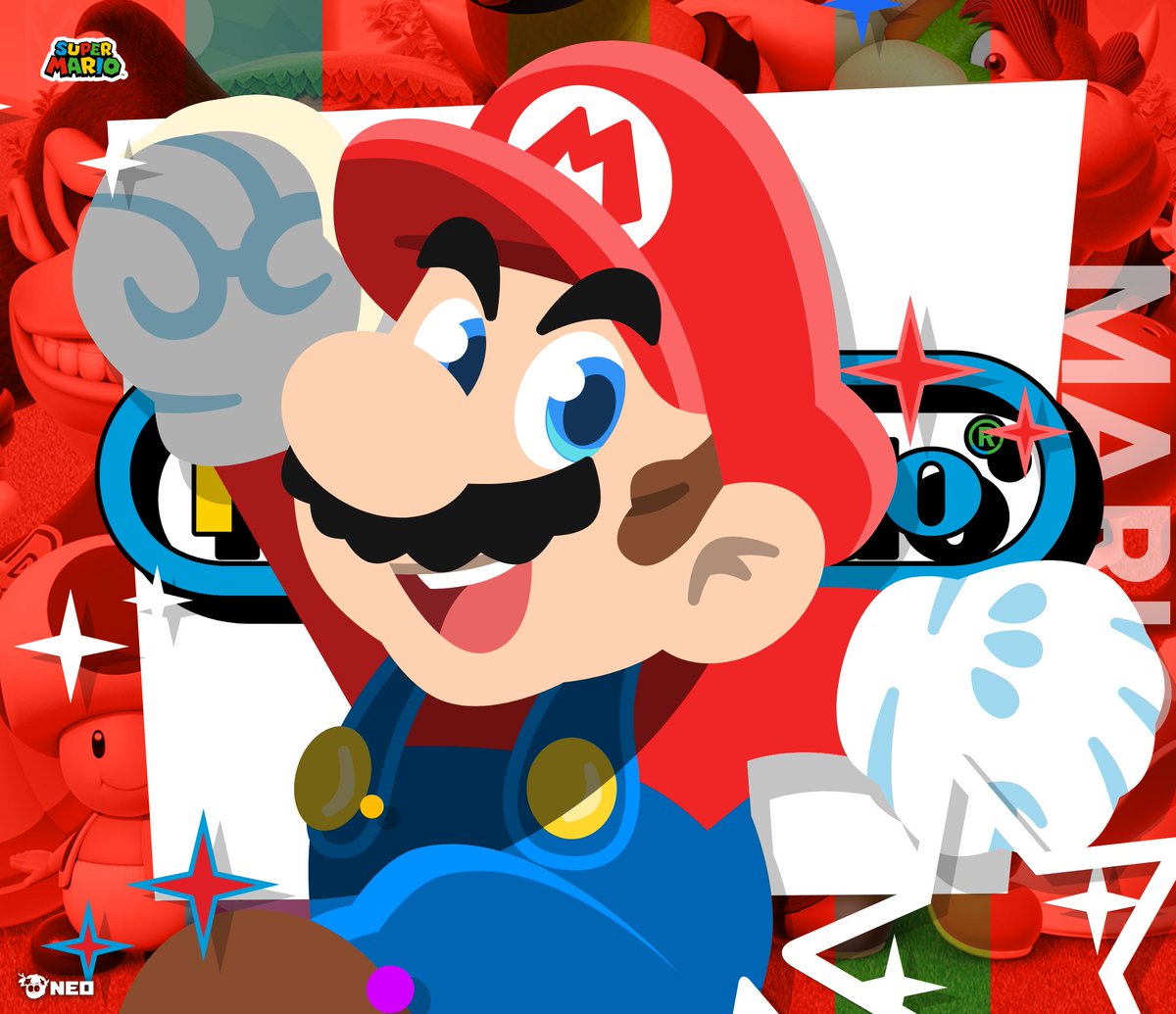 'It's-a-me, Mario!' ❤️
#nintendo #supermario #fanart #digitalart #linelessart #videogames