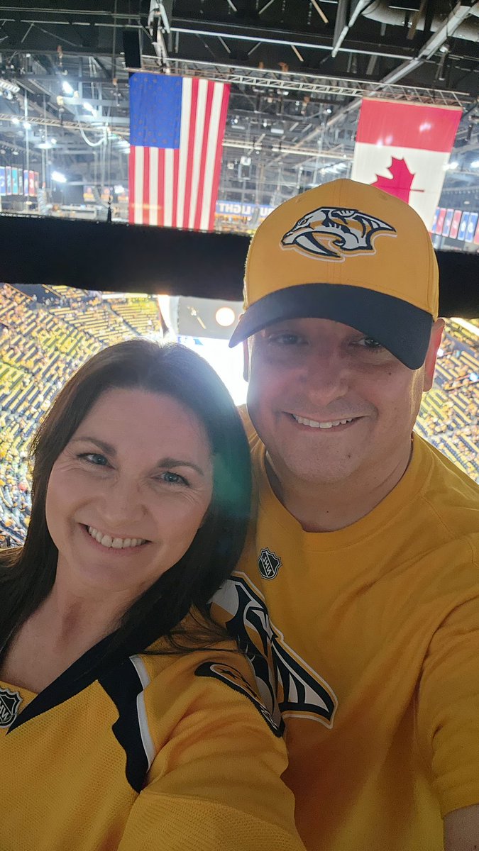 frogchik93's tweet photo. First ever hockey game. Let's go @PredsNHL #Predators #Playoffs https://t.co/gLlq7Q2uJn