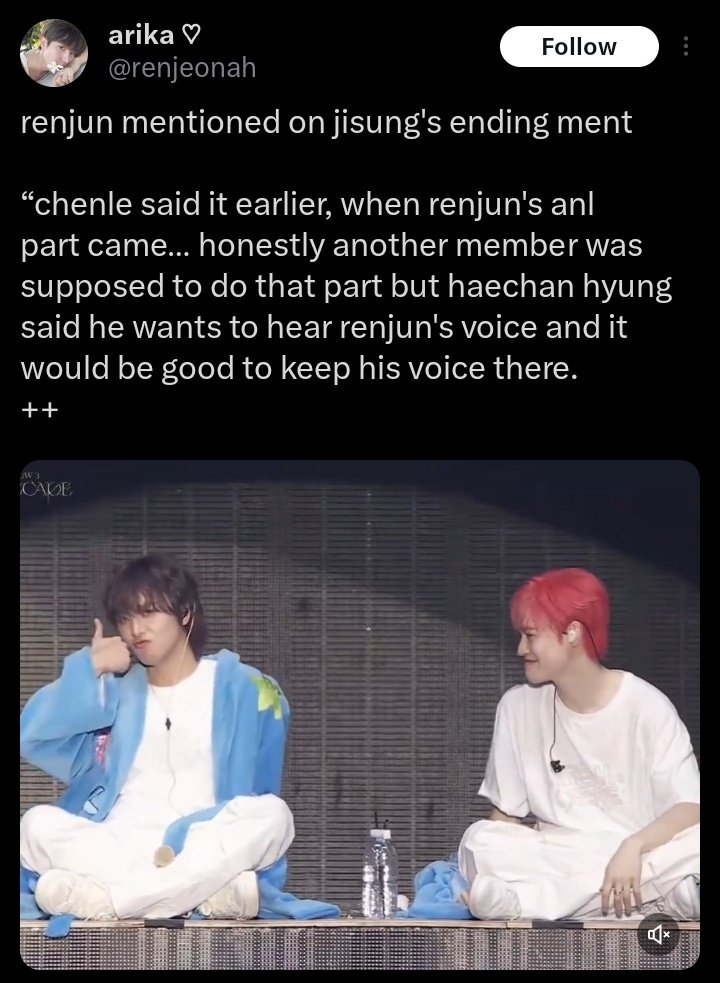 haechan has always been vocal with how much he loves listening to renjun's voice that he makes sure to let renjun and his angelic voice shine, so here's a little thread for my own good bcs soft hours: open.