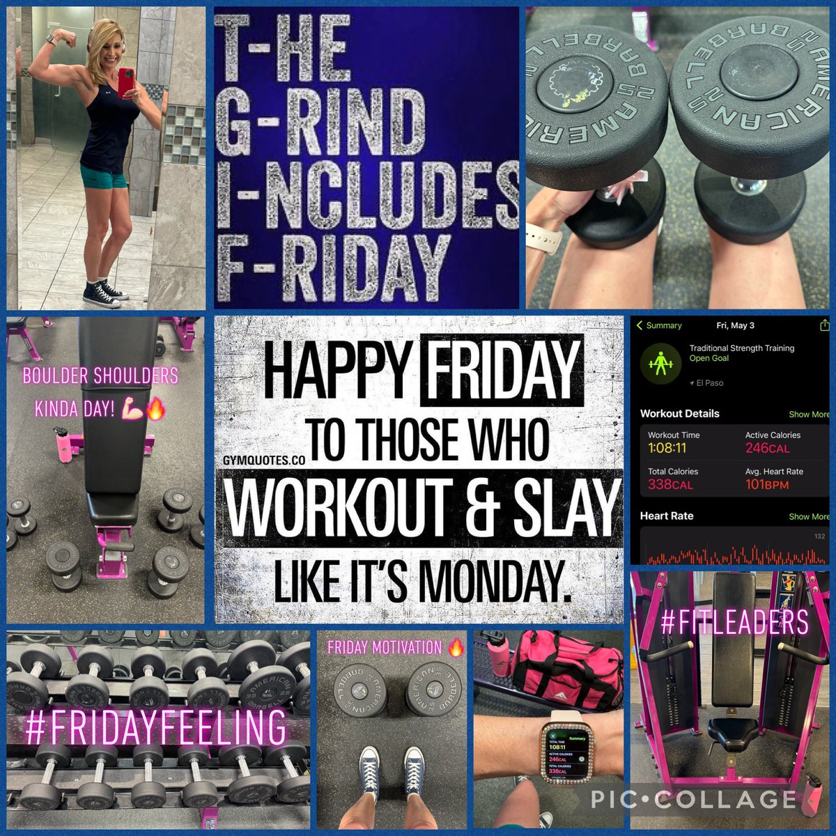 Happy Friday to those who workout & #slay like it’s Monday! 🔥🔥Flexing into the weekend with a big smile! 😊 Happy #FlexFriday! 💪🏻💕 #FridayVibes #FitLeaders @zjgalvan @PrincipalRoRod @DiocelinaBelle @educategalore @LorenaRubio123 @vggarcia13 @Amy_A_Ruvalcaba @DrSandraHernand