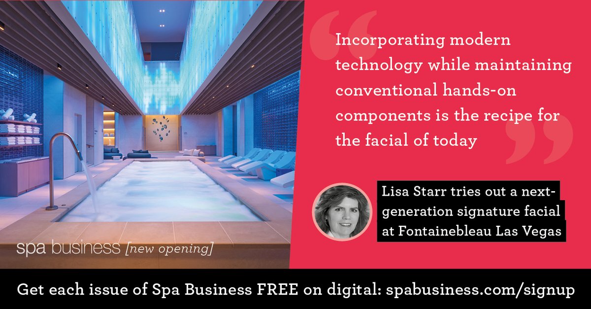 Lisa Starr tries out a next-gen facial at the new Fontainebleau Las Vegas t.lei.sr/T6Nz84