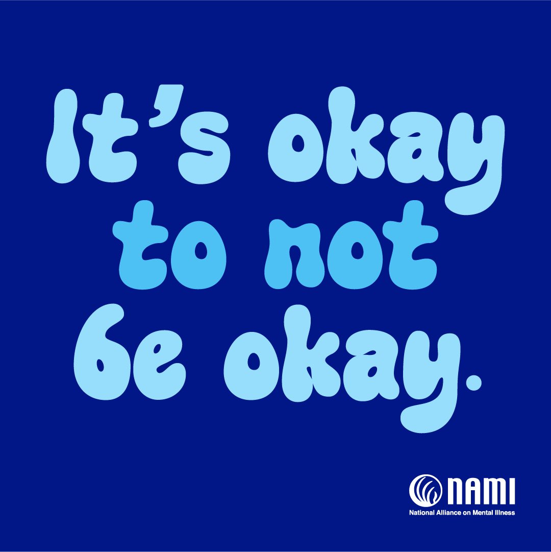 #MentalHealthMonth #oktonotbeok
It’s okay to not be okay. If I need to, I get help. Often, I know that it will pass, and I sit with the feeling or cope with the feeling. That’s where knowing yourself is so important. If you need help, ask for it, insist on it. You are worth it.