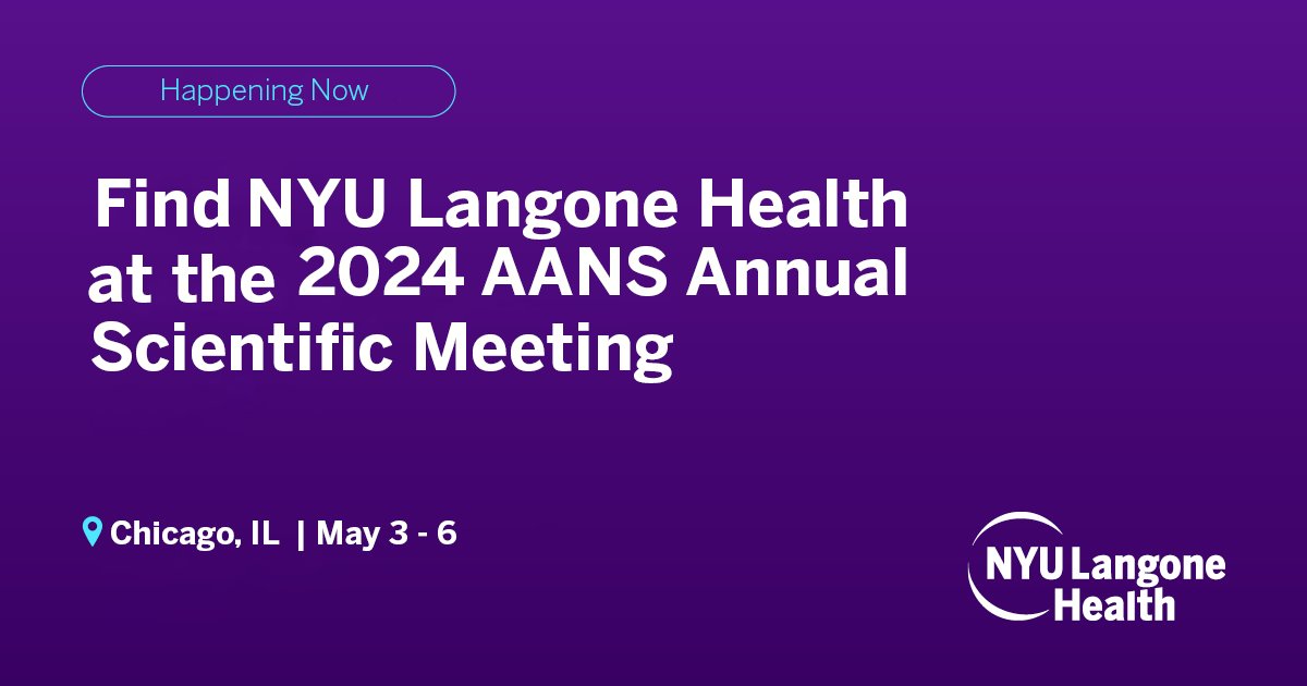 Now at #AANS2024. Meet our faculty and learn about the latest research and techniques in neurosurgery. Follow #WhatMatters2Me and read more here bit.ly/4a3nkEf