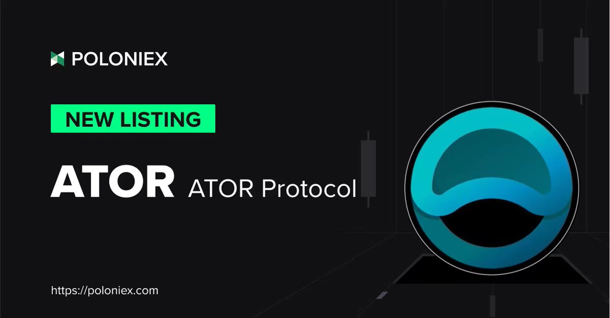 @TheAtorKing The #Atornauts are sending ATOR

Also listed on Poloniex now

#2024isATOR