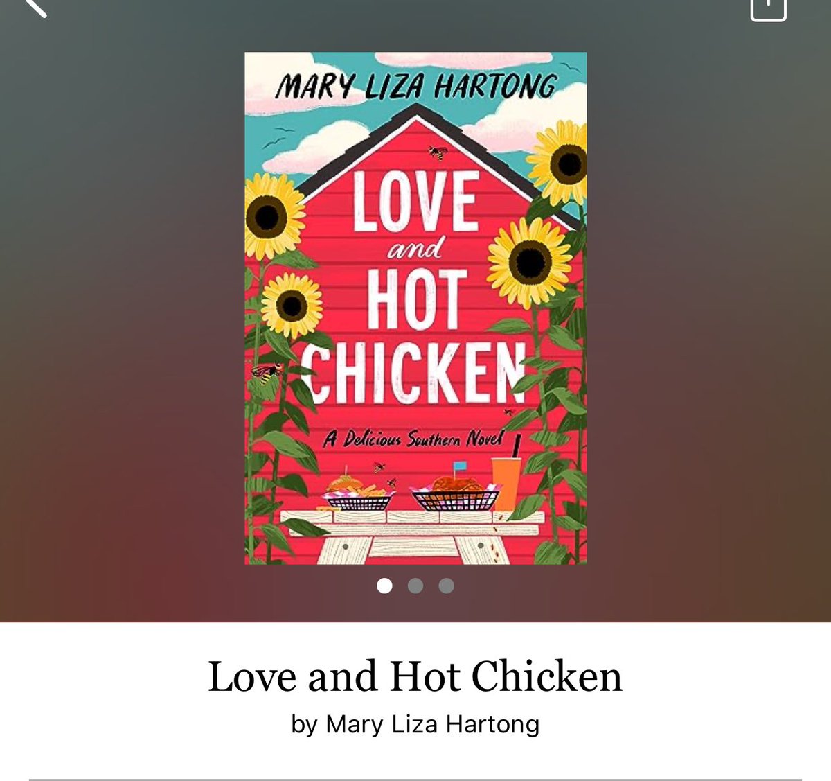Love and Hot Chicken by Mary Liza Hartong 

#LoveAndHotChicken by #MaryLizaHartong #6305 #24chapters #272pages #454of400 #NewRelease #Audiobook #92for23 #ChickieShak #PJAndBooj #april2024 #clearingoffreadingshelves #whatsnext #readitquick