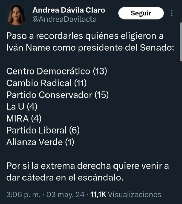 Montaron al ladrón y la culpa es del Pacto Histórico, sean serios.