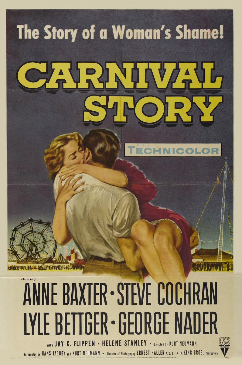 I’ve received word from TCM that they will continue to air CARNIVAL STORY until you people start appreciating it. #TCMParty