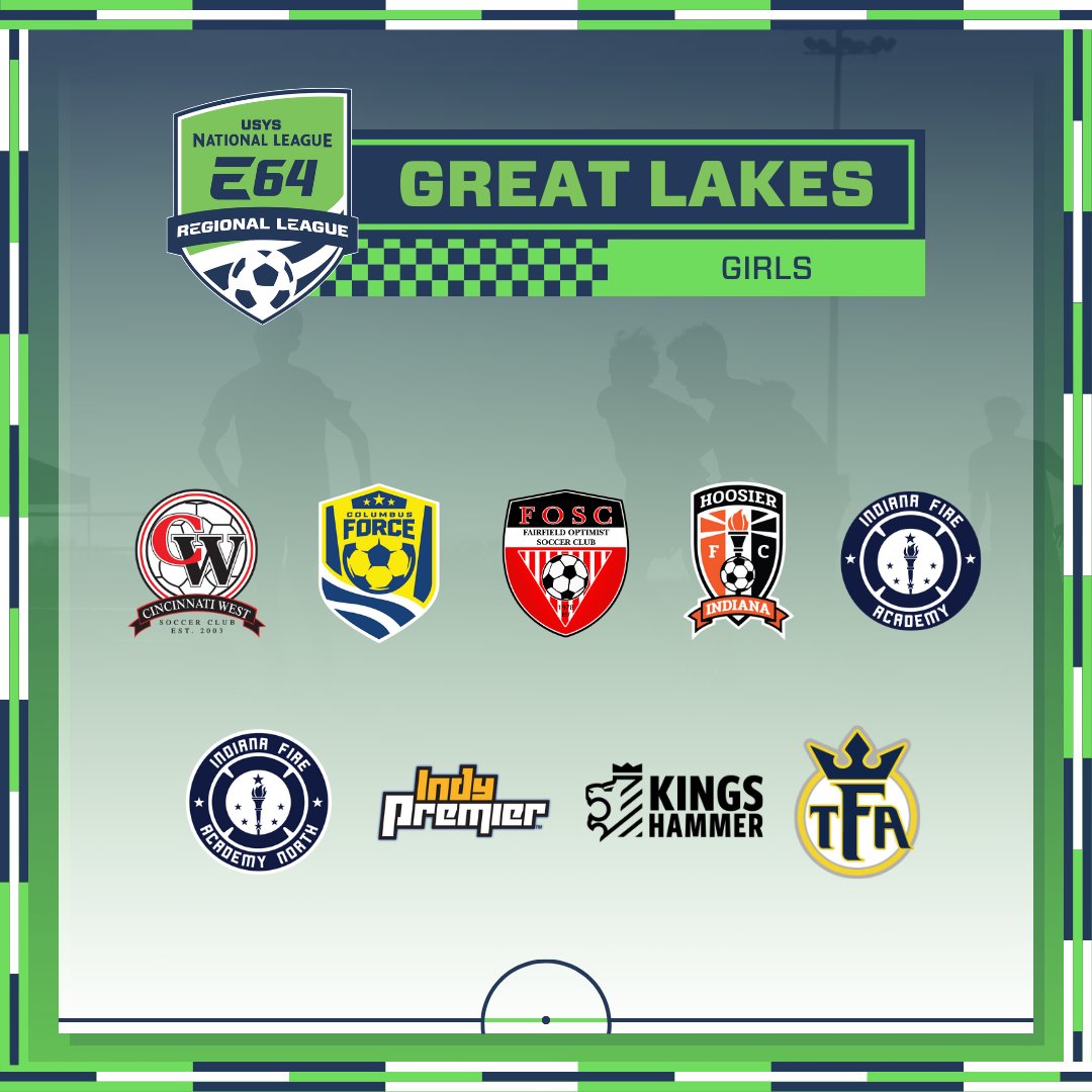 NationalLeague's tweet photo. 𝙎𝙬𝙞𝙥𝙚 𝙩𝙝𝙧𝙤𝙪𝙜𝙝 to see the 3⃣7⃣ clubs set to compete in the Great Lakes division of the E64 Regional League in 2024-25! Click below to view the full details.

#EarnYourPlace | #EveryMomentCounts