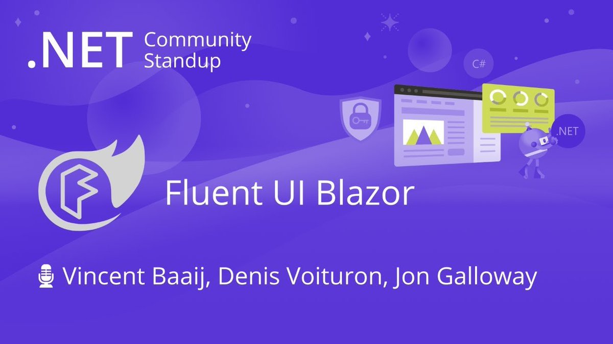 In today's #ASPNET Community Standup, we learn the fundamentals of the Fluent UI Blazor library and walk through the basics of setting up the environment, using the interactive components, and changing styling of your app with Fluent UI design tokens. 🎥 msft.it/6011YKR6T