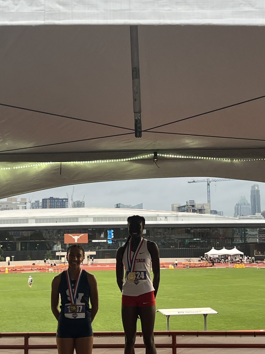 @angel_brefo is the 5A UIL STATE CHAMPION in the 400 meter dash with a time of 53.41! She continues to get better and better and just topped off this season with the best gold medal of all! 🥇 #DASH #JagSpeed #GD2BAJ #MISDProud @midloheritage @misd_athletics